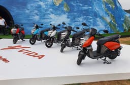 Vida V1 electric scooter range. 